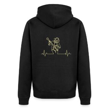 Banjo Banjo joueur Banjoïste - Veste à capuche bio Premium Unisexe - noir - Dos - Nico (187cm)