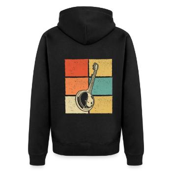 Banjo Banjo joueur Banjoïste - Veste à capuche bio Premium Unisexe - noir - Dos - Nico (187cm)