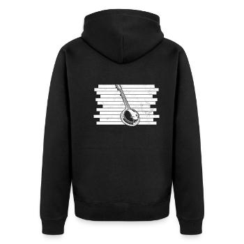 Banjo Banjo joueur Banjoïste - Veste à capuche bio Premium Unisexe - noir - Dos - Nico (187cm)
