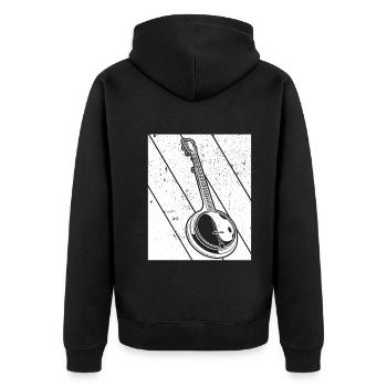Banjo Banjo joueur Banjoïste - Veste à capuche bio Premium Unisexe - noir - Dos - Nico (187cm)
