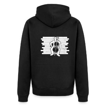 Cello cello player cellist - Unisex Premium Organic Zip Hoodie - black - Back - Nico (187cm)