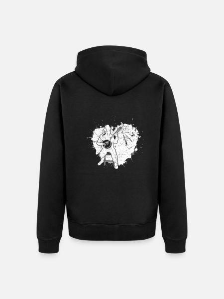 Banjo Banjo player Banjoist - Unisex Premium Organic Zip Hoodie - black