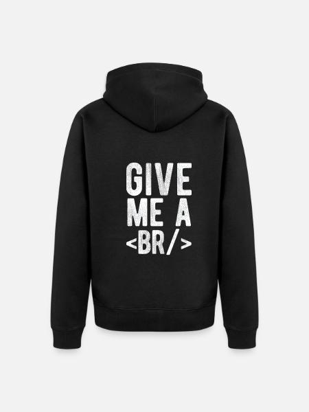 Software Ingenieur Informatiker Programmierer - Unisex Premium Bio Zip Hoodie - Schwarz