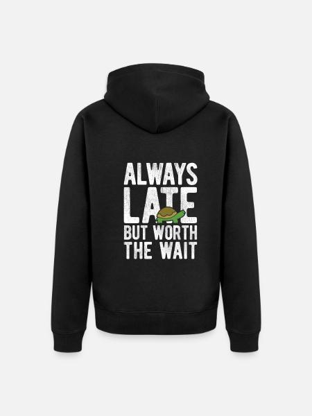 Schildkröten - Unisex Premium Bio Zip Hoodie - Schwarz