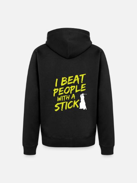 Japanischer Schwertkampf Kendo - Unisex Premium Bio Zip Hoodie - Schwarz