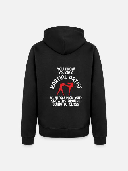 Mixed Martial Arts MMA - Unisex Premium Bio Zip Hoodie - Schwarz