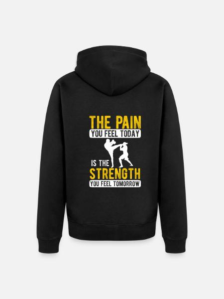 Kickboxing - Unisex Premium Bio Zip Hoodie - Schwarz