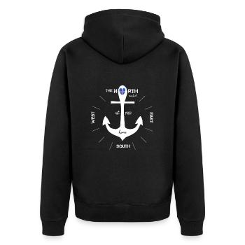 Vacances Anchor Iceland - Veste à capuche bio Premium Unisexe - noir - Dos - Nico (187cm)
