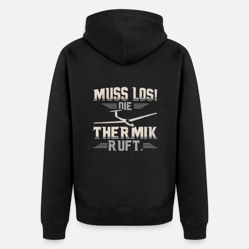 Planeur - Veste à capuche bio Premium Unisexe - noir