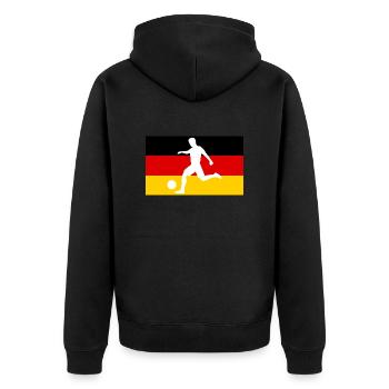 Allemagne Football - Veste à capuche bio Premium Unisexe - noir - Dos - Nico (187cm)