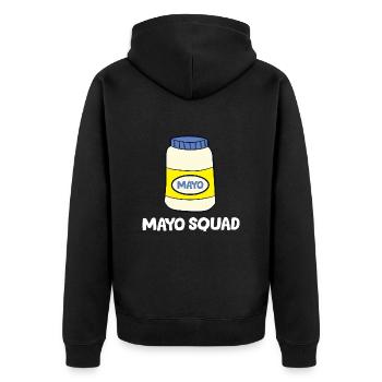 Mayonnaise - Mayo Squad - Veste à capuche bio Premium Unisexe - noir - Dos - Nico (187cm)