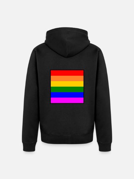 Lgbtq - Unisex Premium Organic Zip Hoodie - black