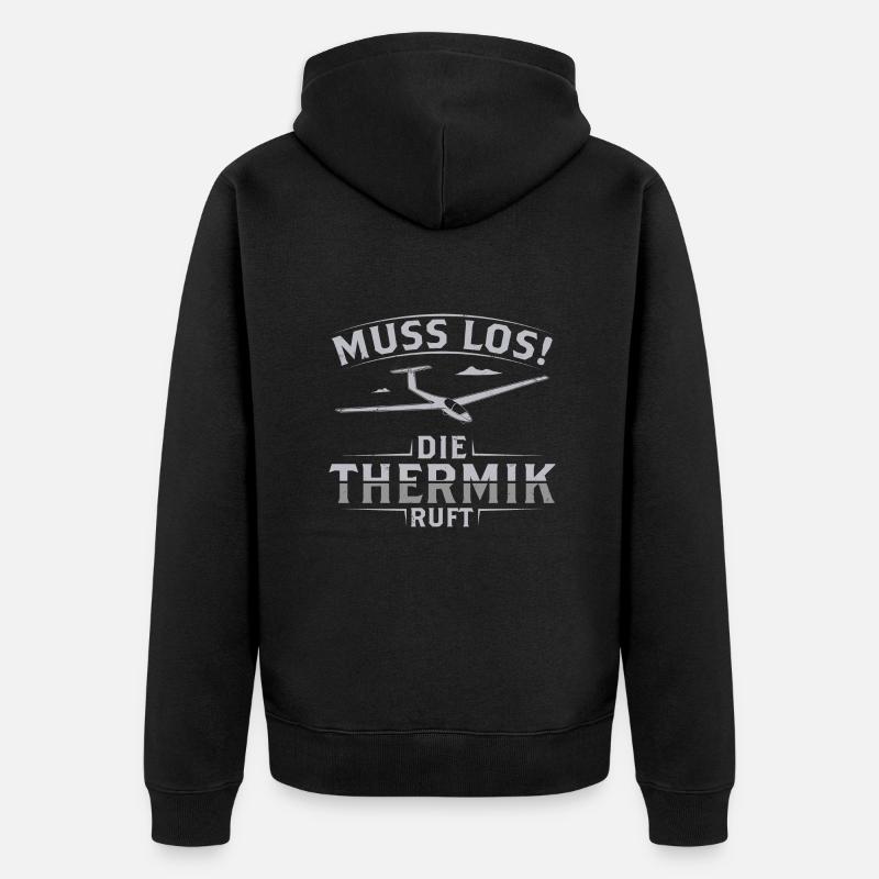 Thermik - Unisex Premium Bio Zip Hoodie - Schwarz