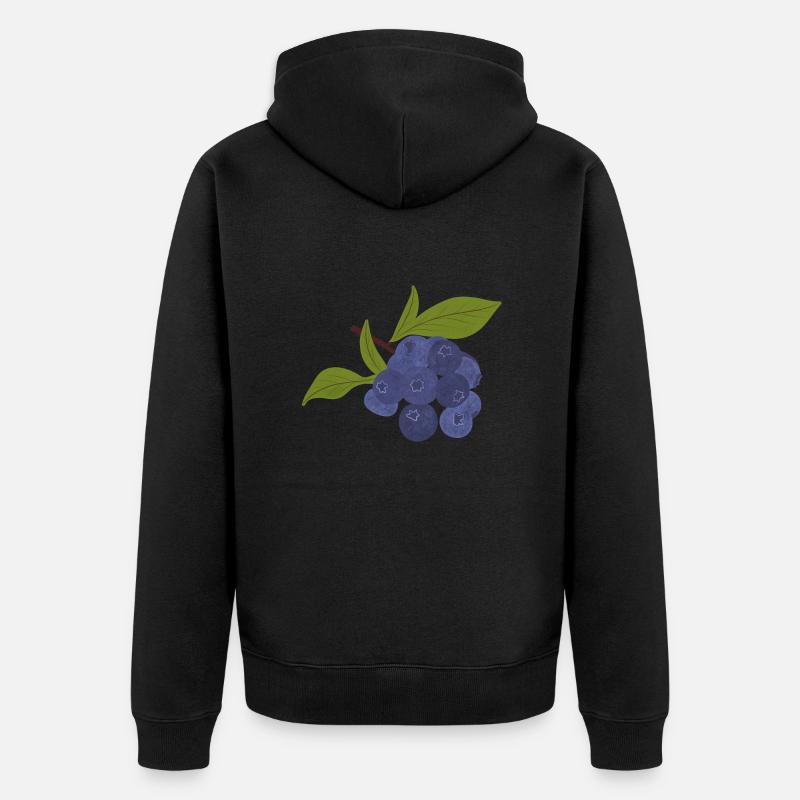 Bleuet isolé - Veste à capuche bio Premium Unisexe - noir