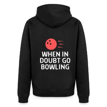 Bowling Dictons Bowling Bowler Skittles Cadeau - Veste à capuche bio Premium Unisexe - noir - Dos - Nico (187cm)