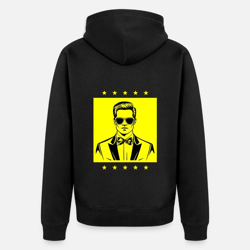 Marié Mariage Cool - Veste à capuche bio Premium Unisexe - noir