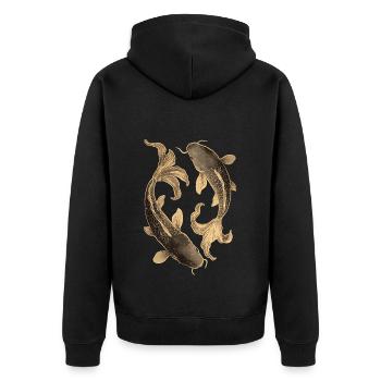 Koi - Veste à capuche bio Premium Unisexe - noir - Dos - Nico (187cm)