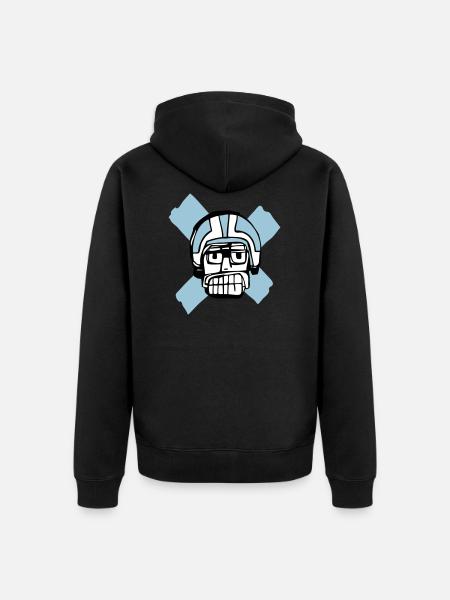 Junior - Unisex Premium Organic Zip Hoodie - black