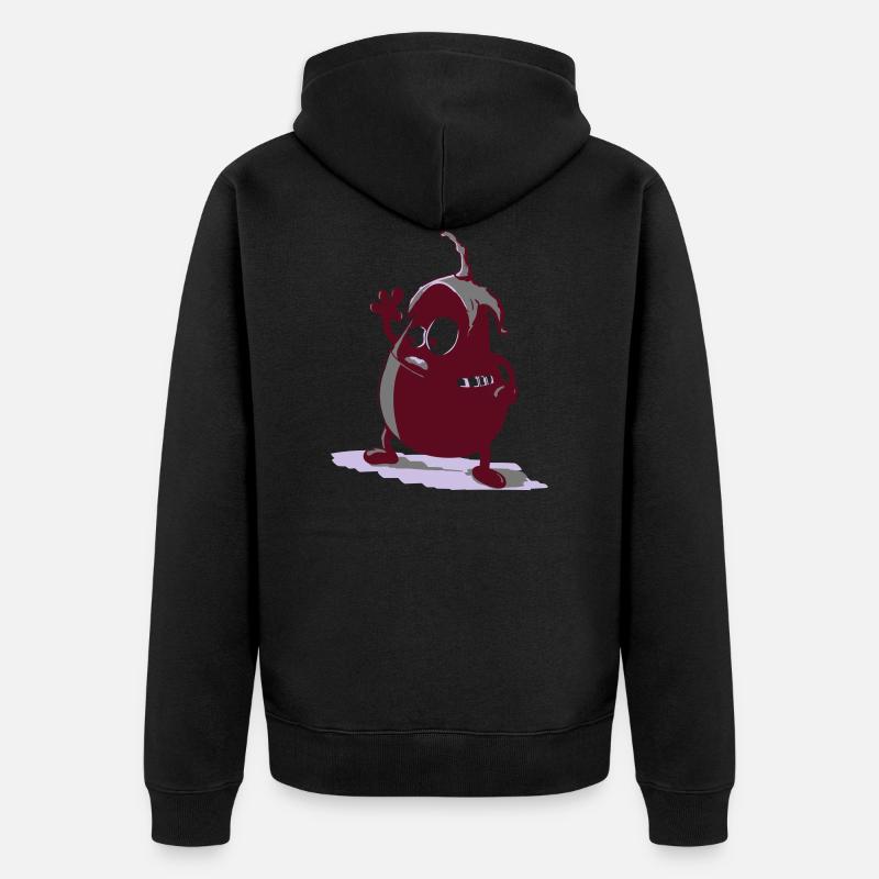 monstre - Veste à capuche bio Premium Unisexe - noir