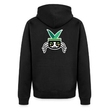 FLY - Veste à capuche bio Premium Unisexe - noir - Dos - Nico (187cm)
