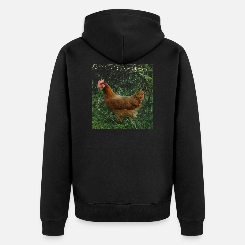 Poulet - Veste à capuche bio Premium Unisexe - noir