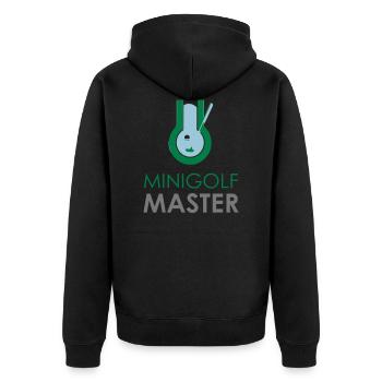 Golf Maître putter Golf Club idée cadeau - Veste à capuche bio Premium Unisexe - noir - Dos - Nico (187cm)