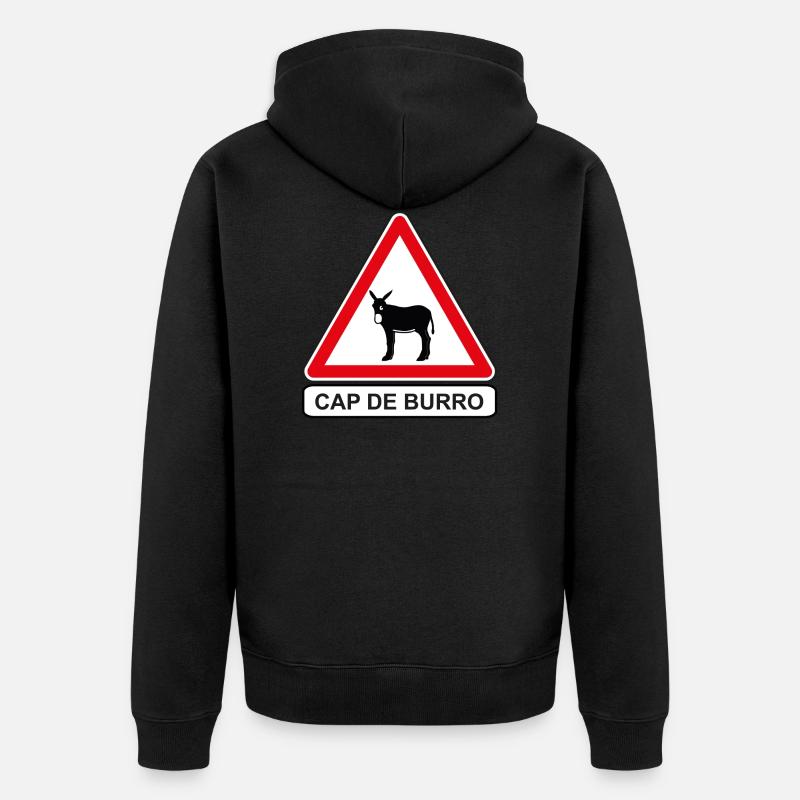 PANNEAU CAP DE BURRO - Veste à capuche bio Premium Unisexe - noir