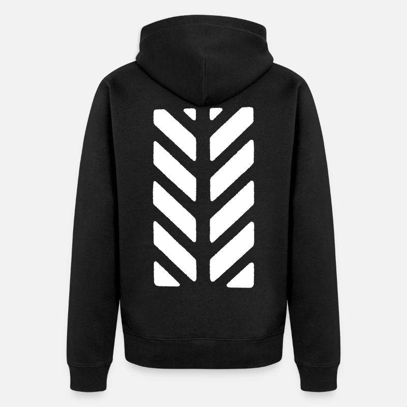 Arbre, pneu, bande - Veste à capuche bio Premium Unisexe - noir