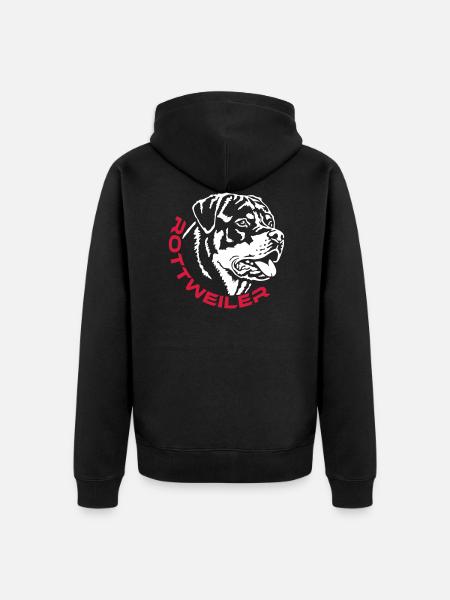 570 Rottweiler Rüde - Unisex Premium Bio Zip Hoodie - Schwarz
