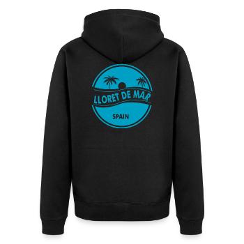 Lloret de Mar - Veste à capuche bio Premium Unisexe - noir - Dos - Nico (187cm)