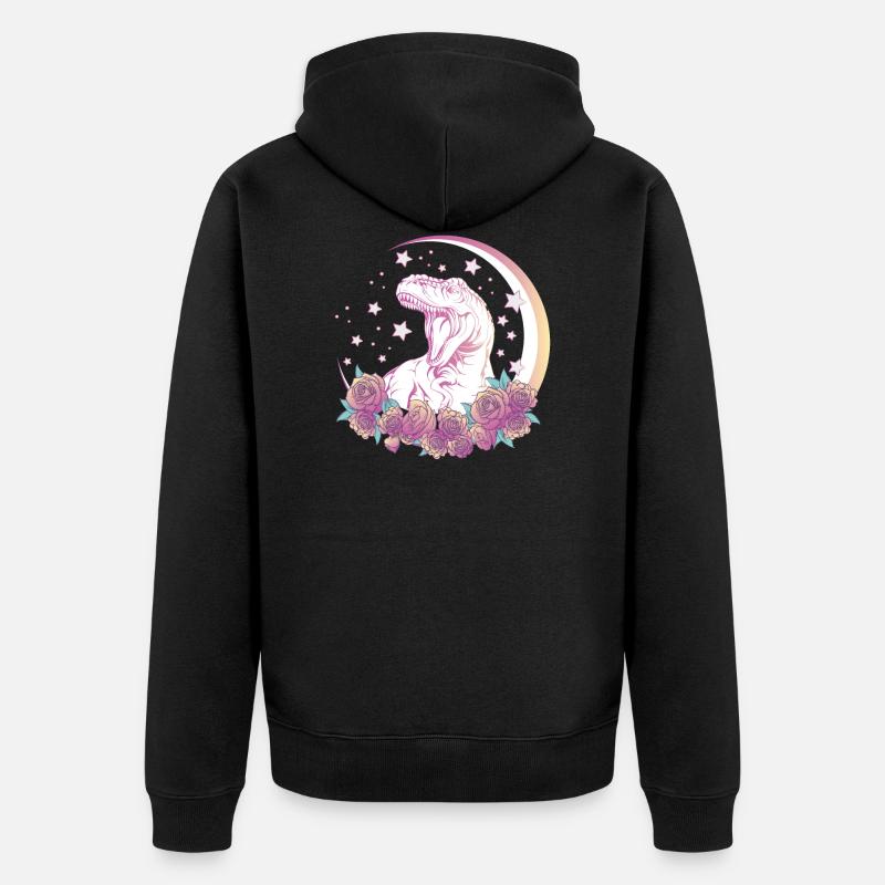 Gâteau goth TRex dinosaure - Veste à capuche bio Premium Unisexe - noir