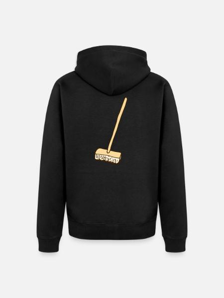 broom - Unisex Premium Organic Zip Hoodie - black