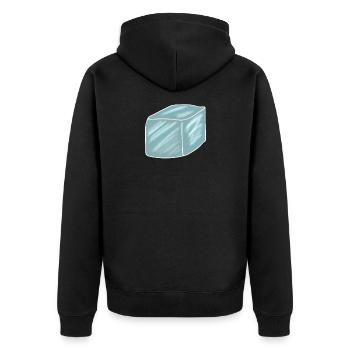 ice cubes - Unisex Premium Organic Zip Hoodie - black - Back - Nico (187cm)