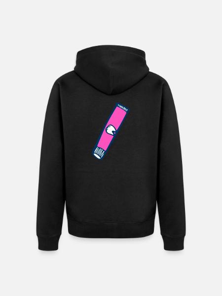 toothpaste - Unisex Premium Organic Zip Hoodie - black