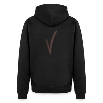 Crochet - Veste à capuche bio Premium Unisexe - noir - Dos - Nico (187cm)
