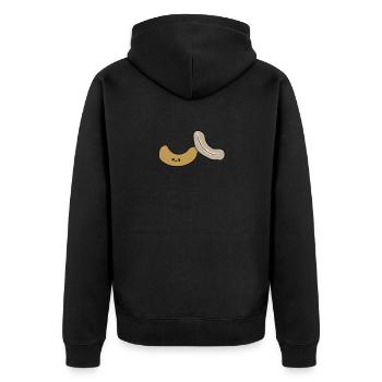 noix de cajou - Veste à capuche bio Premium Unisexe - noir - Dos - Nico (187cm)