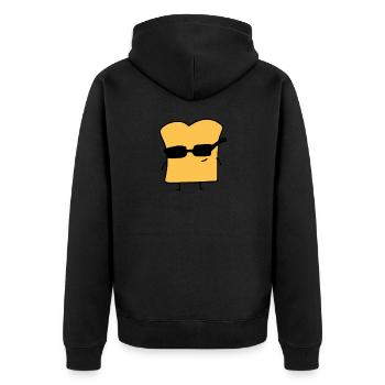 Toast - pain - Veste à capuche bio Premium Unisexe - noir - Dos - Nico (187cm)