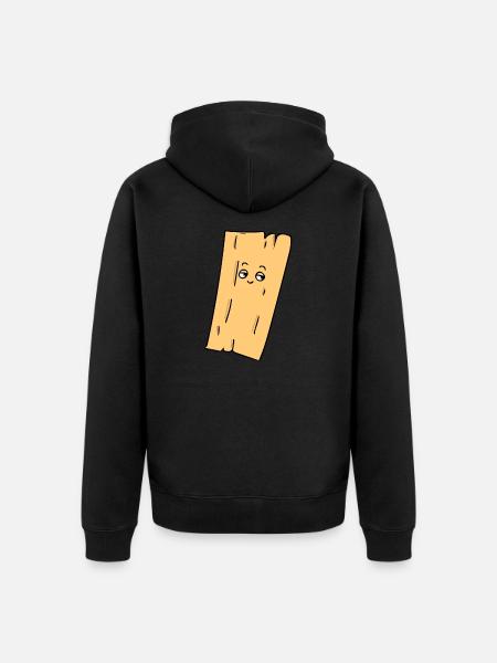 board - Unisex Premium Organic Zip Hoodie - black