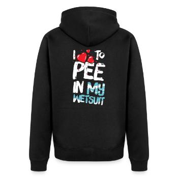 Scuba Diving Diver Diver - Unisex Premium Organic Zip Hoodie - black - Back - Nico (187cm)