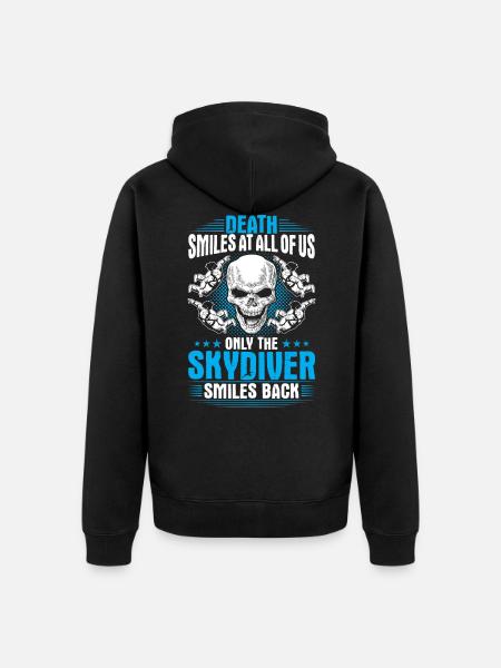 Skydiver Skydiver - Unisex Premium Organic Zip Hoodie - black