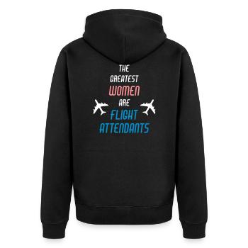 ★ Couleurs de conception modifiables ★ Les plus grandes femmes sont - Veste à capuche bio Premium Unisexe - noir - Dos - Nico (187cm)