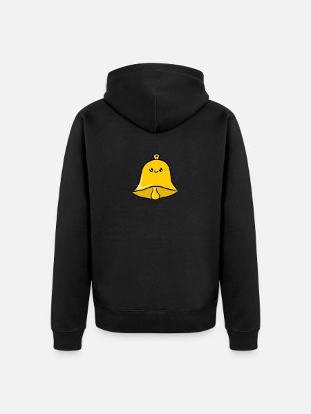 Bell jar - Unisex Premium Organic Zip Hoodie - black