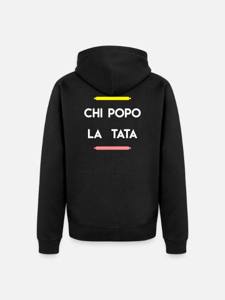 Chipolata tata - Veste à capuche bio Premium Unisexe - noir