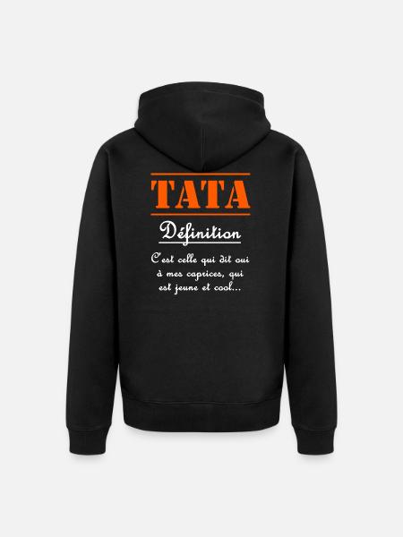TATA DÉFINITION - Veste à capuche bio Premium Unisexe - noir