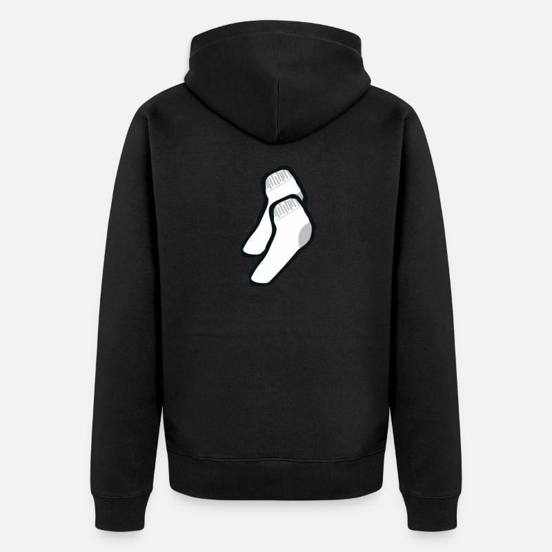Chaussettes - Veste à capuche bio Premium Unisexe - noir