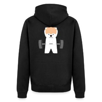 aptitude - Veste à capuche bio Premium Unisexe - noir - Dos - Nico (187cm)