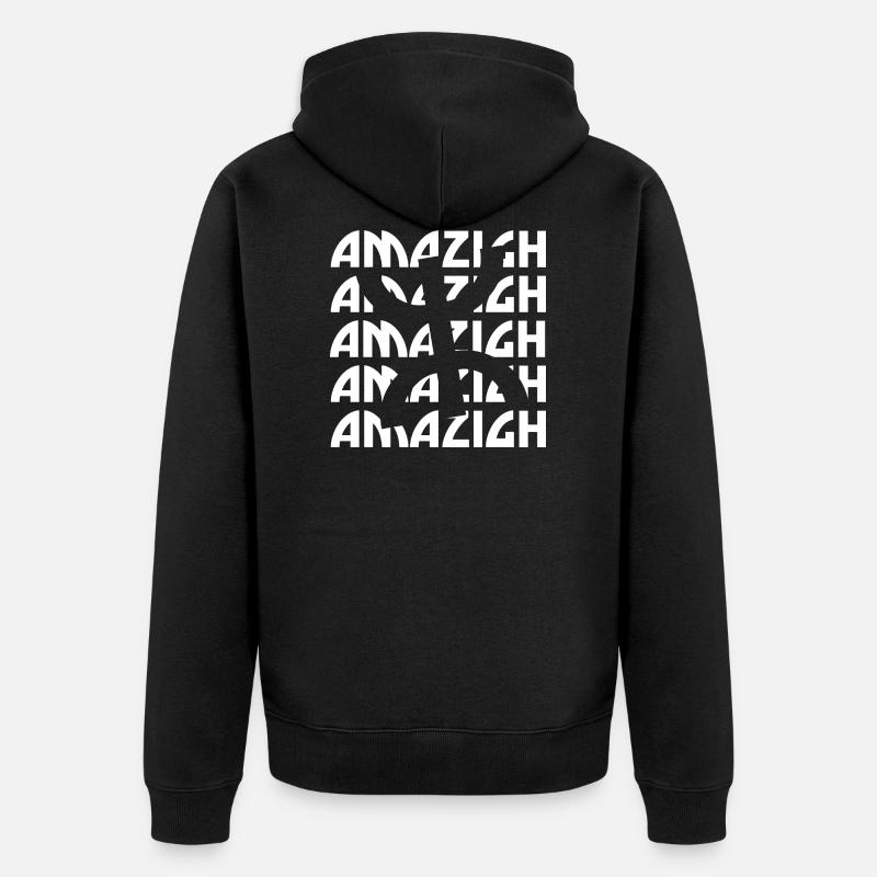 Amazigh - Unisex Premium Bio Zip Hoodie - Schwarz