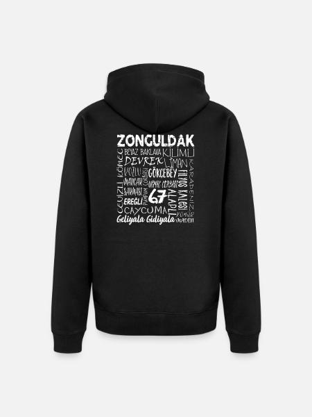 Zonguldak 67 Türkiye - Uniseks Premium bio ziphoodie - zwart