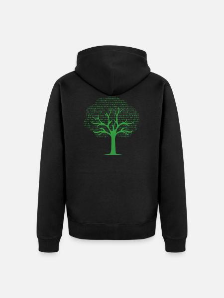 Binary Tree... Programmeurs & Nerd - Veste à capuche bio Premium Unisexe - noir