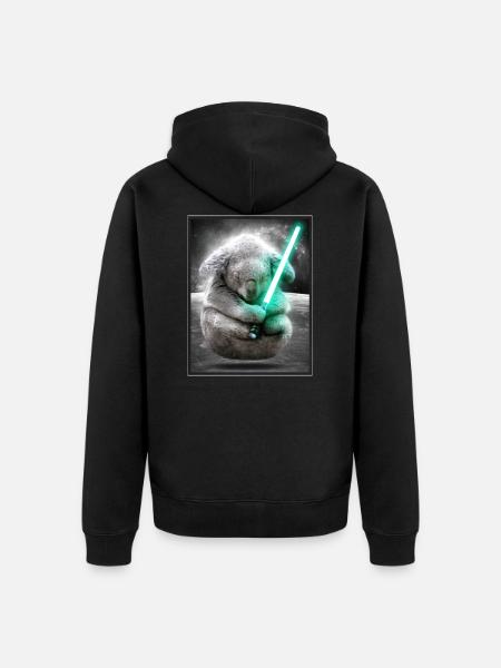Koala Force - Veste à capuche bio Premium Unisexe - noir
